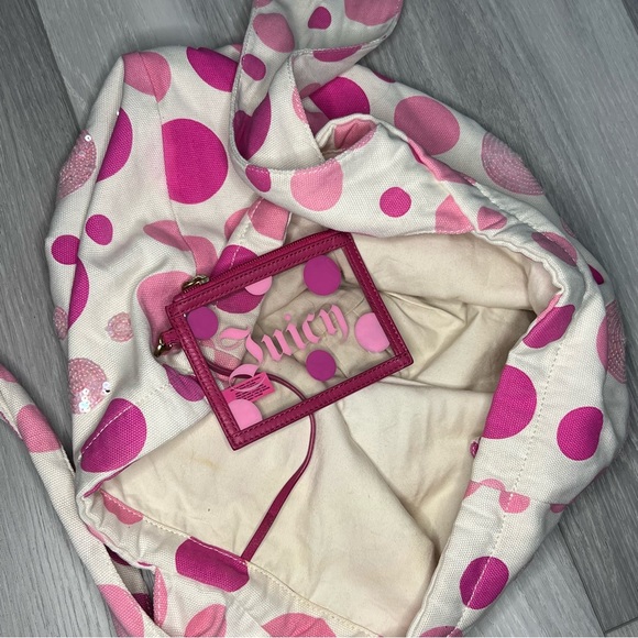 Juicy Couture Y2K tie shoulder strap purse with coin purse - Picture 3 of 13